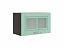 Лондон ШВГС 600 шкаф верхний горизонтальный со стеклом,  - миниатюра