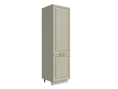 Шкаф П600 с 2-мя дверцами Ницца БЕЛ/ДУБ/КРЕМ Ф46 - фото №1, 888_ММК-00016127