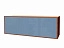 Полка универсальная Сандей, голубой глянец - миниатюра