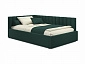 Мягкая кровать Milena 1200 изумруд с подъемным механизмом - фото №2