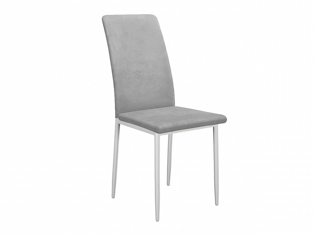 Стул DikLine 272 B22 GREY, ножки белые - фото №1