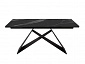 Стол DikLine SKN140 Керамика Черный мрамор/подстолье черное/опоры черные (2 уп.) - фото №3