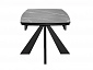 Стол DikLine SKU140 Керамика Серый мрамор/подстолье черное/опоры черные - фото №5