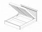 Кровать-1 с подъемным основанием 1600 Неаполь (ясень анкор светлый, Ясень Анкор светлый) - фото №4