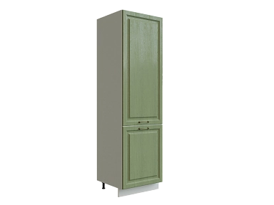 Шкаф П600Х под холодильник Ницца БЕЛ/ДУБ/ОЛИВ Ф92 - фото №1, 888_ММК-00019804