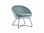 Кресло Stool Group Колумбия Пыльно-голубой, металл - миниатюра