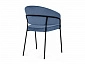 Лео синий Brendy Classic Blue 08 / черный Стул на металлокаркасе - фото №6