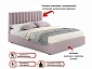 Мягкая кровать Olivia 1800 лиловая с подъемным механизмом - фото №3