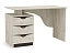 33.23 Лючия стол письменный бетон пайн белый/венге, бетон пайн белый/венге - миниатюра