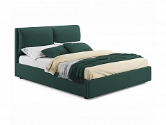 Мягкая кровать Vita 1600 изумруд с подъемным механизмом - фото №1