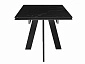 Стол DikLine SKM140 Керамика Черный мрамор/подстолье черное/опоры черные (2 уп.) - фото №4
