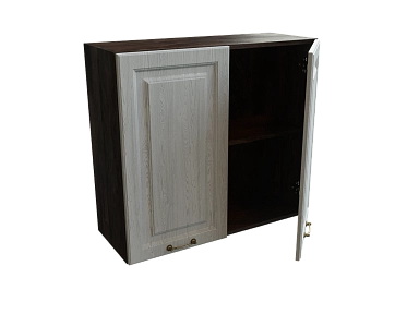 Шкаф В800 с 2-мя дверцами Ницца ДБК/ДУБ/СЕР Ф50 - фото №1, 888_ММК-00017727