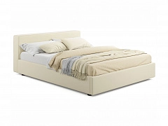 Мягкая кровать Skandi 1600 бежевая с подъемным механизмом - фото №1