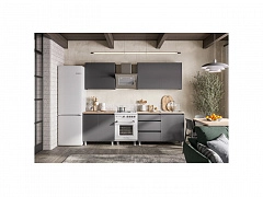 Готовая кухня Денвер 2 м, графит серый/сонома - фото №1, 5549593