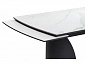 Готланд 160(220)х90х79 белый мрамор / черный Керамический стол - фото №8
