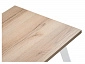Тринити Лофт 120 25 мм дуб делано светлый / матовый белый Стол деревянный - фото №9