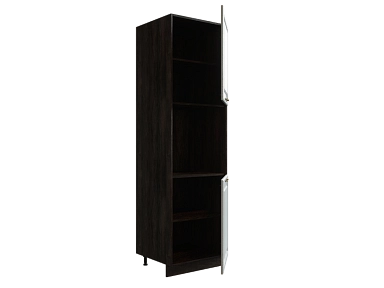 Шкаф П600 с 2-мя дверцами Ницца ДБК/ДУБ/СЕР Ф46 - фото №1, 888_ММК-00017796