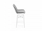 Седа велюр светло-серый / белый Барный стул - фото №11