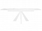 Стол DikLine SKU140 Керамика Белый мрамор/подстолье белое/опоры белые - фото №3