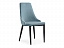 Kora 1 light blue / white / black Стул на металлокаркасе, велюр - миниатюра