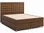 Кровать с матрасом и зависимым пружинным блоком Парадиз (160х200) Box Spring, искусственная замша - миниатюра