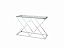 Консоль Stool Group ИНСИГНИЯ 120х40 Прозрачное стекло/Сталь серебро, сталь - миниатюра