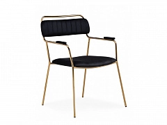 Aspen black / gold Стул на металлокаркасе - фото №1, Woodville17342