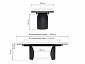 Готланд 160(220)х90х79 белый мрамор / черный Керамический стол - фото №3