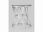 Журнальный стол Stool Group ВИВА 50х50 Стекло черное/Сталь серебро  - фото №3