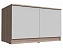 Челси Антресоль-тумба универсальная (Белый глянец, Дуб Сонома), ЛДСП - миниатюра