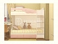 Двухъярусная кровать Бемби МДФ (фасад 3D) (Салат металл, шимо светлый) - фото №8