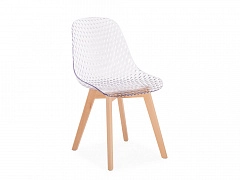 Vart clear / wood Пластиковый стул - фото №1