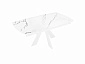 Стол DikLine SKU140 Керамика Белый мрамор/подстолье белое/опоры белые - фото №6