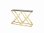 Консоль Stool Group ИНСИГНИЯ 115х30 Стекло smoke/Сталь золото, сталь - миниатюра