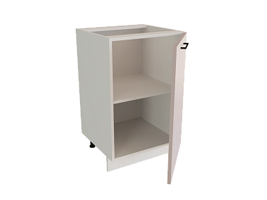 Шкаф Н500 с 1-ой дверью Мемфис БЕЛ/ЯП/ШЕЛК Ф30 - фото №1, 888_ММК-00039857