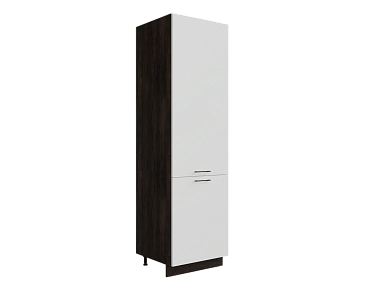 Шкаф П600 с 2-мя дверцами Мемфис ДБК/БЕЛ/СОФТ Ф46 - фото №1, 888_ММК-00001593