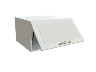 Шкаф ВГ610 верхний горизонтальный Моцарт БЕЛ/АНД/СИЛК Ф85 - фото №1, 888_ММК-00001623