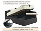 Мягкая кровать-тахта Kapri 1200 шоколад c подъемным механизмом - фото №4