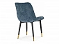 Seda 1 blue / black / gold Стул на металлокаркасе - фото №6