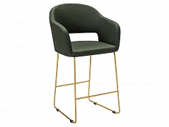 Кресло полубар Oscar тёмно-зеленый/Линк золото - фото №1, R-Home124232