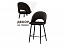 Клэйн MR-09 / черный Барный стул, велюр - миниатюра