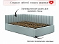 Мягкая кровать Milena 1200 мята пастель с подъемным механизмом - фото №6