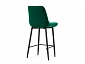 Седа велюр зеленый / черный Барный стул - фото №6