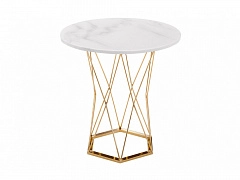 Melan white / gold Стол деревянный - фото №1
