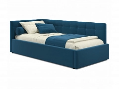 Односпальная кровать-тахта Bonna 900 синяя ортопед.основание - фото №1, mebel_stock_2971