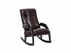 Кресло-качалка Модель 67 Венге, к/з Vegas Lite Amber - фото №1