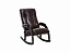 Кресло-качалка Модель 67 Венге, к/з Vegas Lite Amber, экокожа - миниатюра