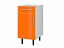 Шкаф напольный однодв. с ящиком Хелена 40 см, оранжевый - миниатюра