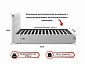 Мягкая кровать "Selesta" 1600 желтая с ортопед.основанием - фото №7