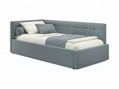 Односпальная кровать-тахта Bonna 900 серая ортопед.основание - фото №1, mebel_stock_2973